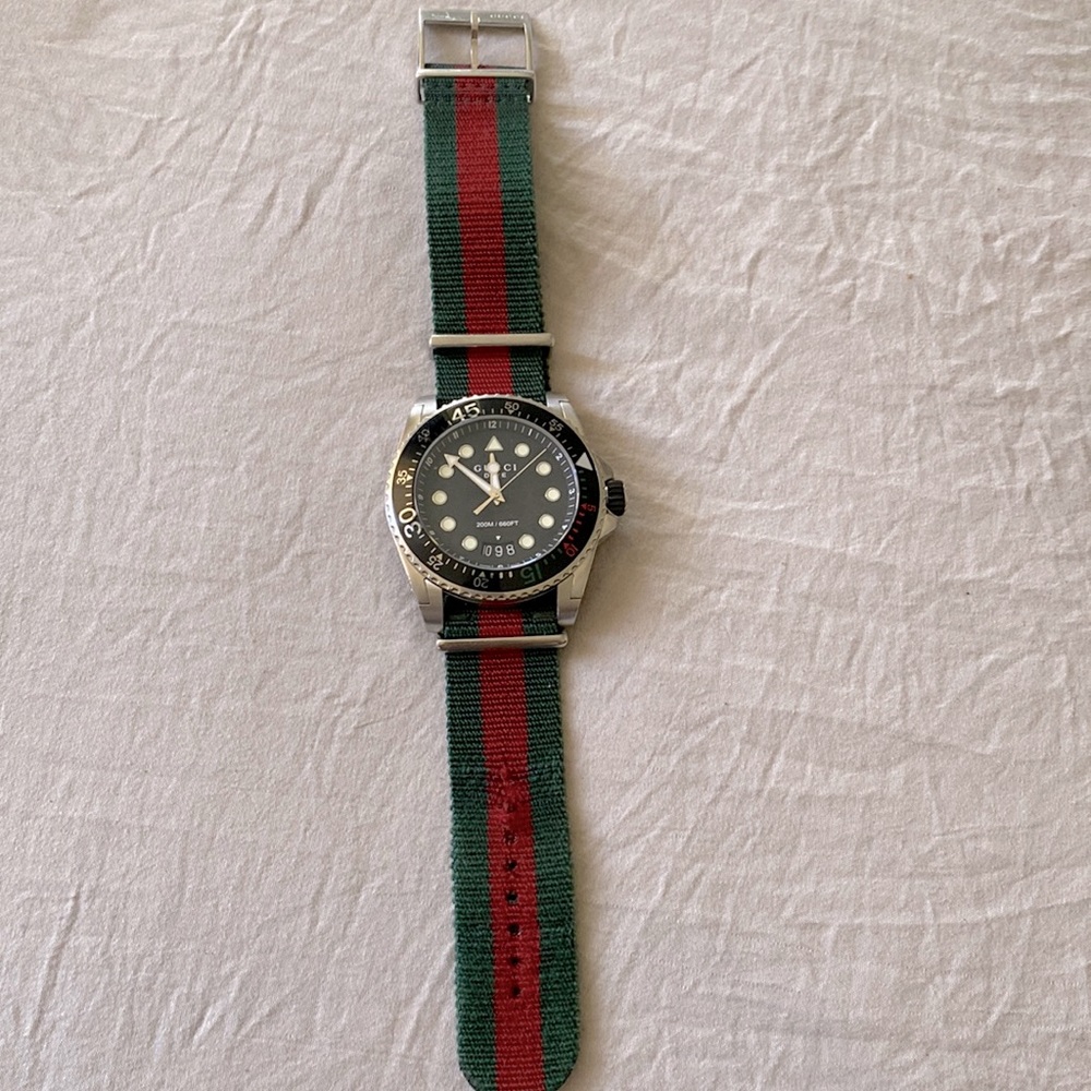 Gucci dive watch great condition used .